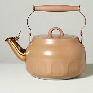 Hand And Hearth By MAGNOLIA Stainless TEA Kettle  - cafe au lait color